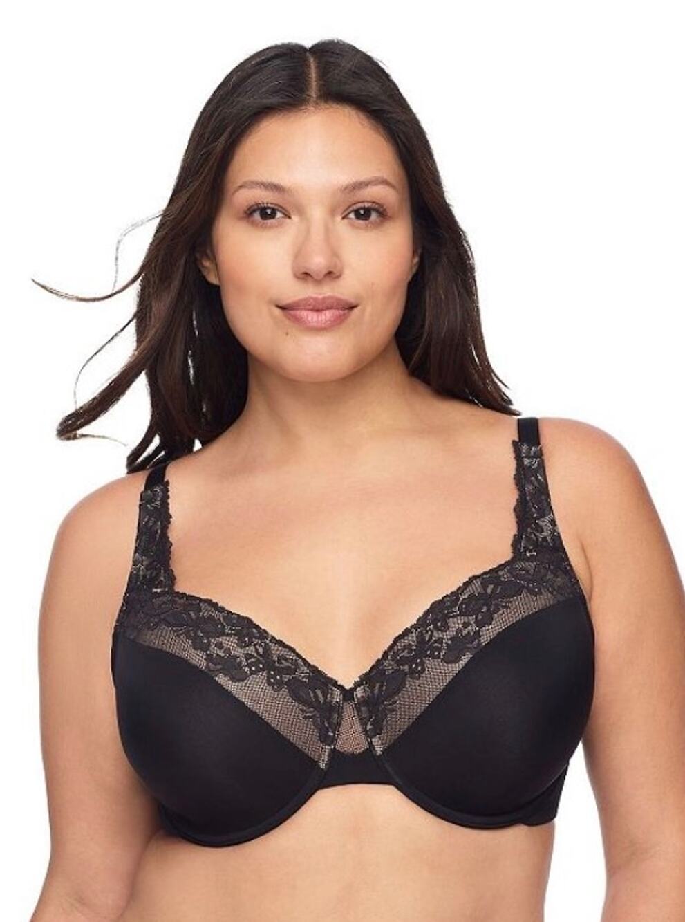 Brand New Olga by Warners Black Lace Underwire Cloud 9 Bra Size 38C